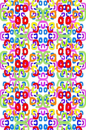 几何线条印花华亿平台图片