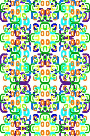 几何线条印花华亿平台图片