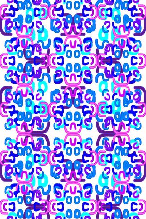 几何线条印花华亿平台图片