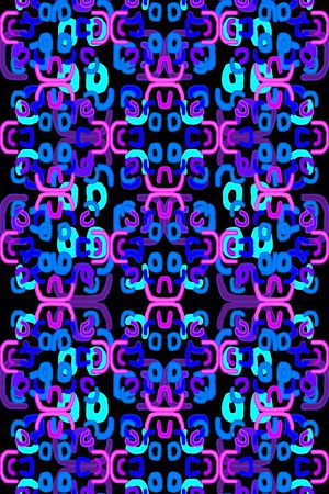 几何线条印花华亿平台图片