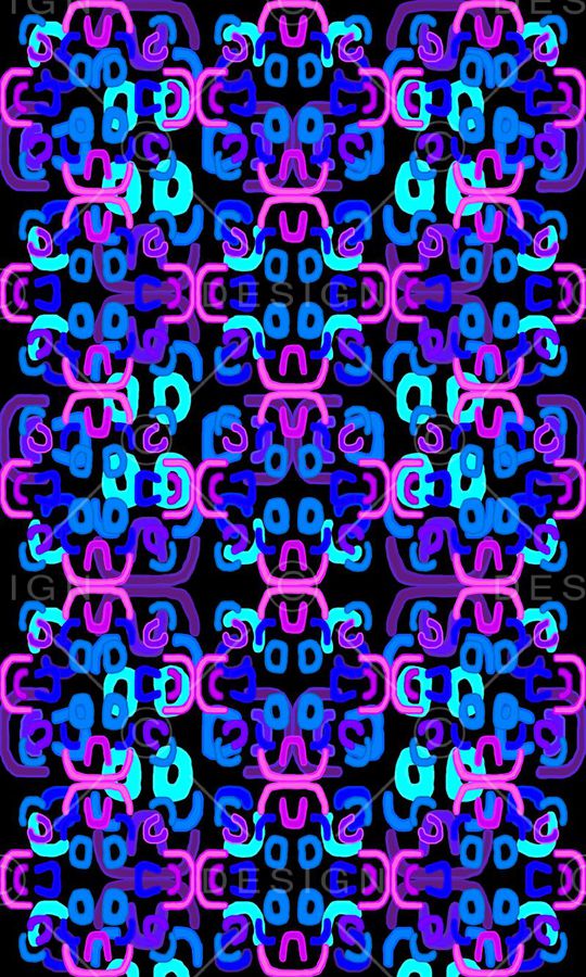 几何线条印花华亿平台图片