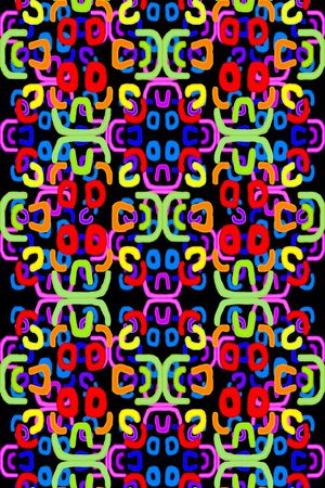 几何线条印花华亿平台图片