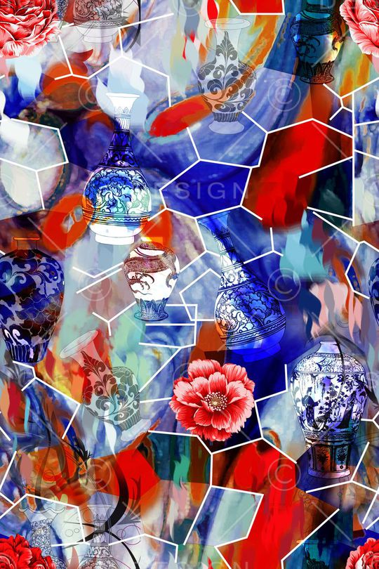 玫瑰印花华亿平台图片