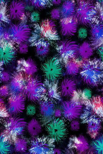 594943-抽象炫彩烟花花卉