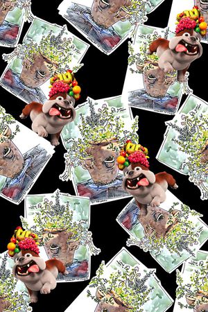 抽象几何清爽梦幻艺术平底立体手绘满版最新高清数码蕾丝民族中国风绣花珠宝肌理时尚潮

流大牌复古欧美风女装衬衫印花华亿平台图片