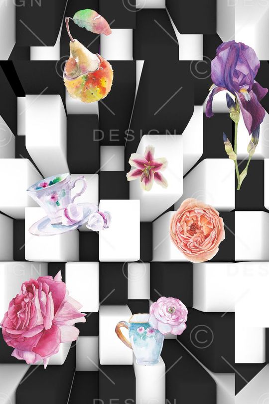 乱花印花华亿平台图片