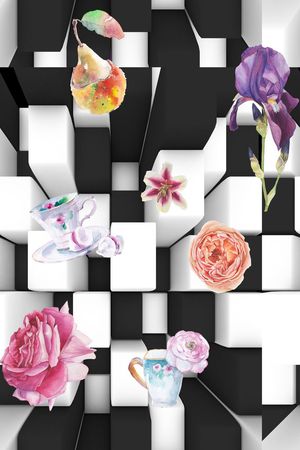 乱花印花华亿平台图片