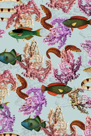 复古印花华亿平台图片