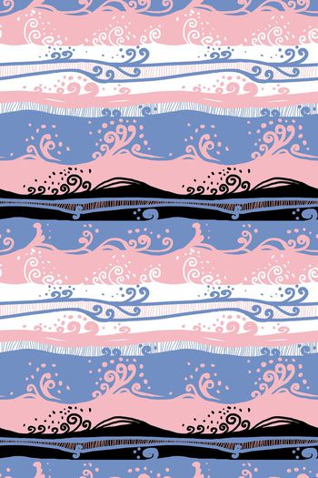 595053-花艺坊手绘时尚浪花