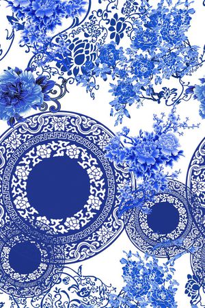 中国风印花华亿平台图片