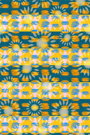 花卉组合印花华亿平台图片