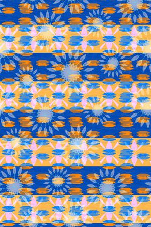 花卉组合印花华亿平台图片