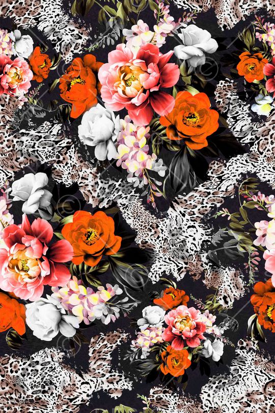 花卉女装印花华亿平台图片