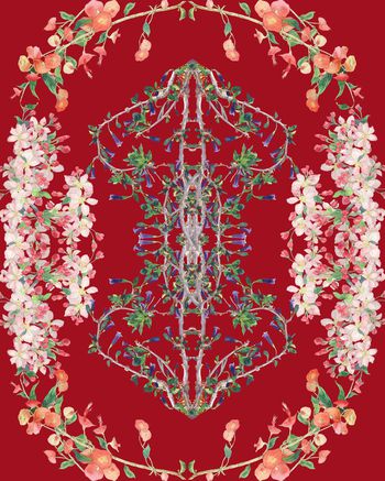 花瓣印花华亿平台图片