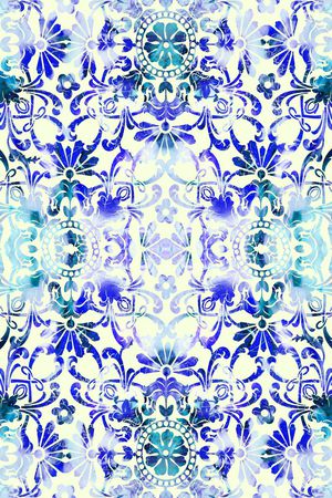 手绘。名族风印花华亿平台图片