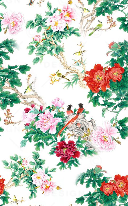 中国风印花华亿平台图片