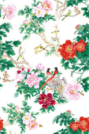 中国风印花华亿平台图片