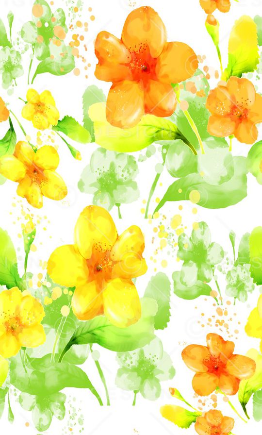 创意花卉印花华亿平台图片