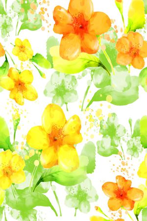 创意花卉印花华亿平台图片