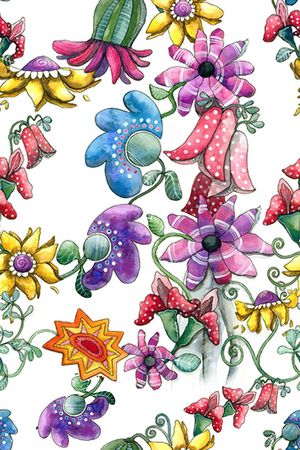 乱花印花华亿平台图片