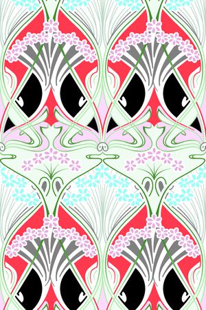 抽象线条花印花华亿平台图片