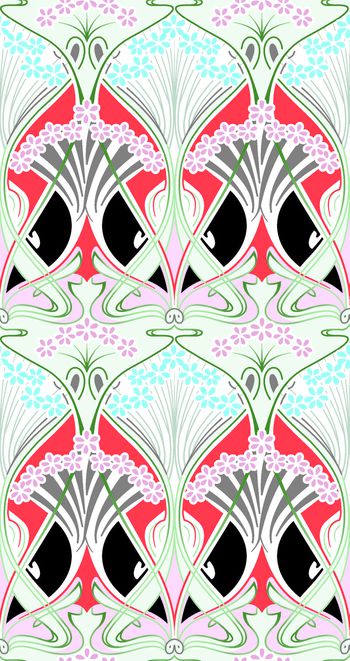 抽象线条花印花华亿平台图片