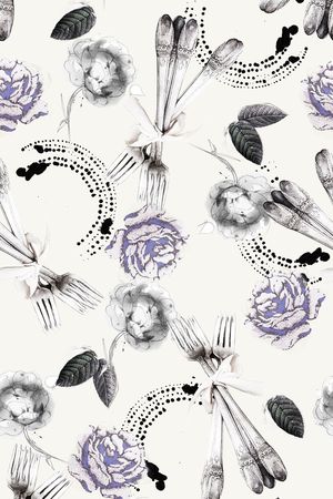 玉兰花印花华亿平台图片