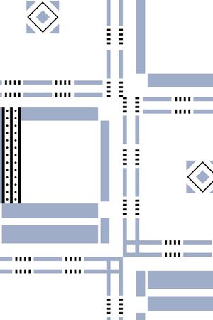 几何方格印花华亿平台图片