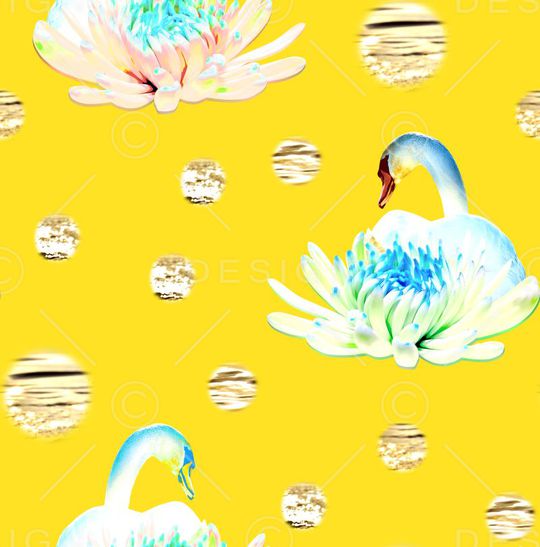 天鹅印花华亿平台图片