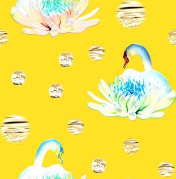 595430-糖果天鹅美丽绽放花卉