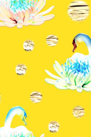 天鹅印花华亿平台图片