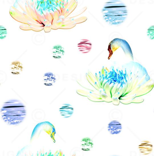 天鹅印花华亿平台图片