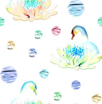 595432-糖果天鹅美丽绽放花卉