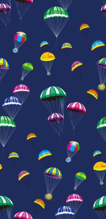 595443-多彩降落伞 可爱童装图案--2