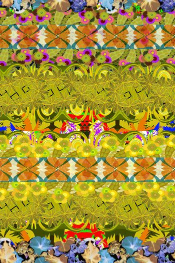 595485-时尚民族风花卉