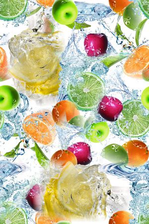 水果蔬菜田园风印花华亿平台图片