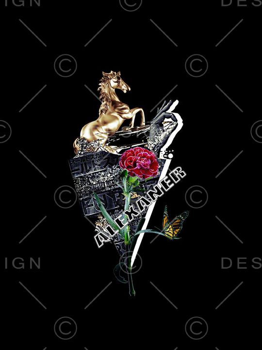 男装花卉印花华亿平台图片