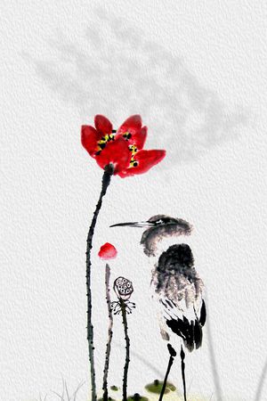 中国风印花华亿平台图片