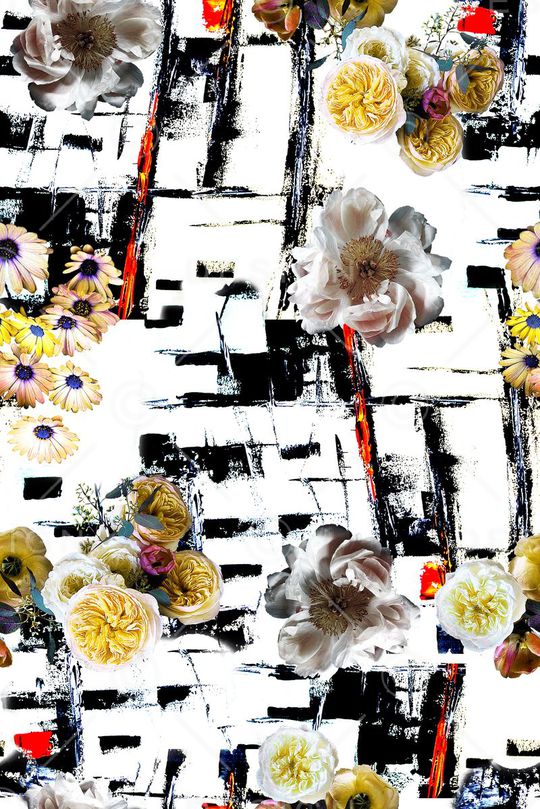 抽象印花华亿平台图片