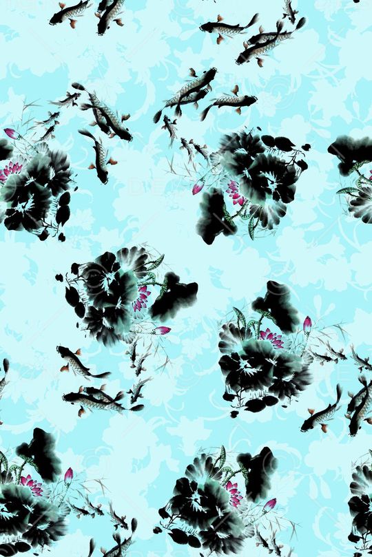 中国风印花华亿平台图片