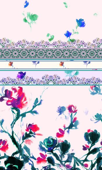 595579-手绘小花女装