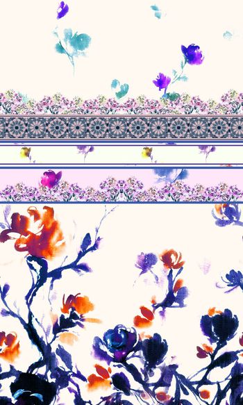 595580-手绘小花女装