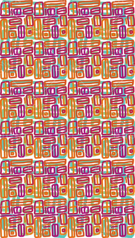 几何图案印花华亿平台图片