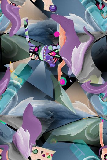 595607-天鹅小丑切割男女装