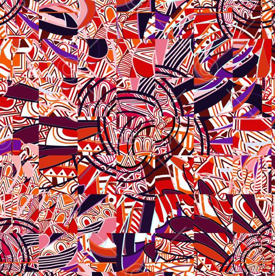 几何印花华亿平台图片