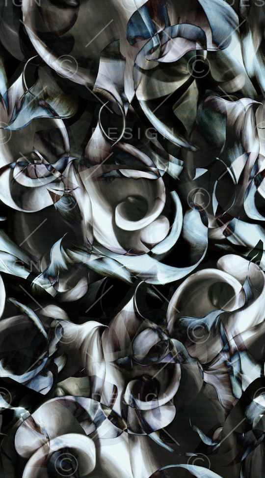 黑白花印花华亿平台图片