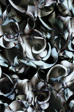 黑白花印花华亿平台图片