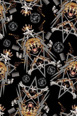 五角星印花华亿平台图片