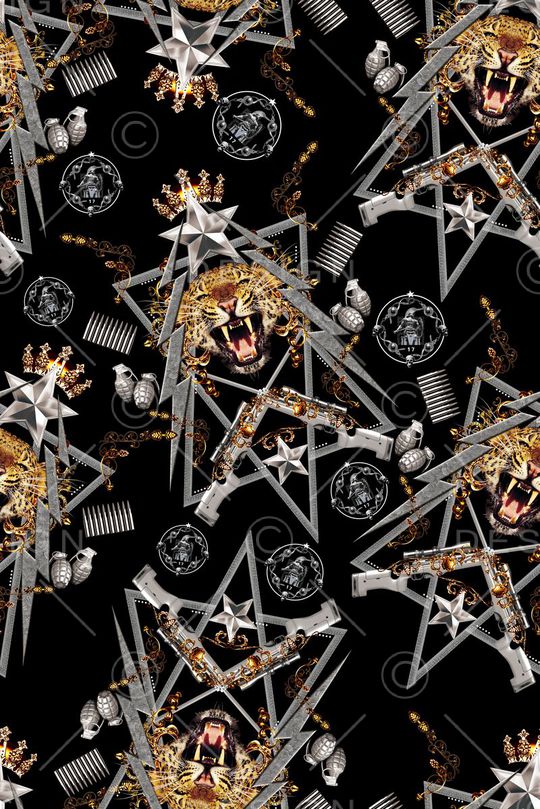 五角星印花华亿平台图片