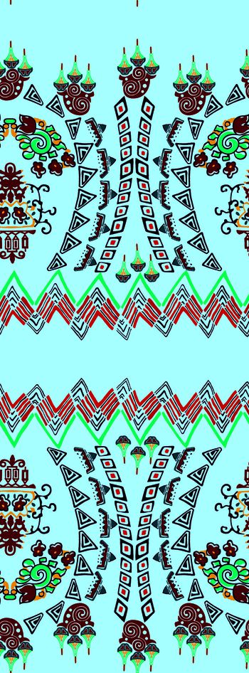 595744-民族花纹 杏黄